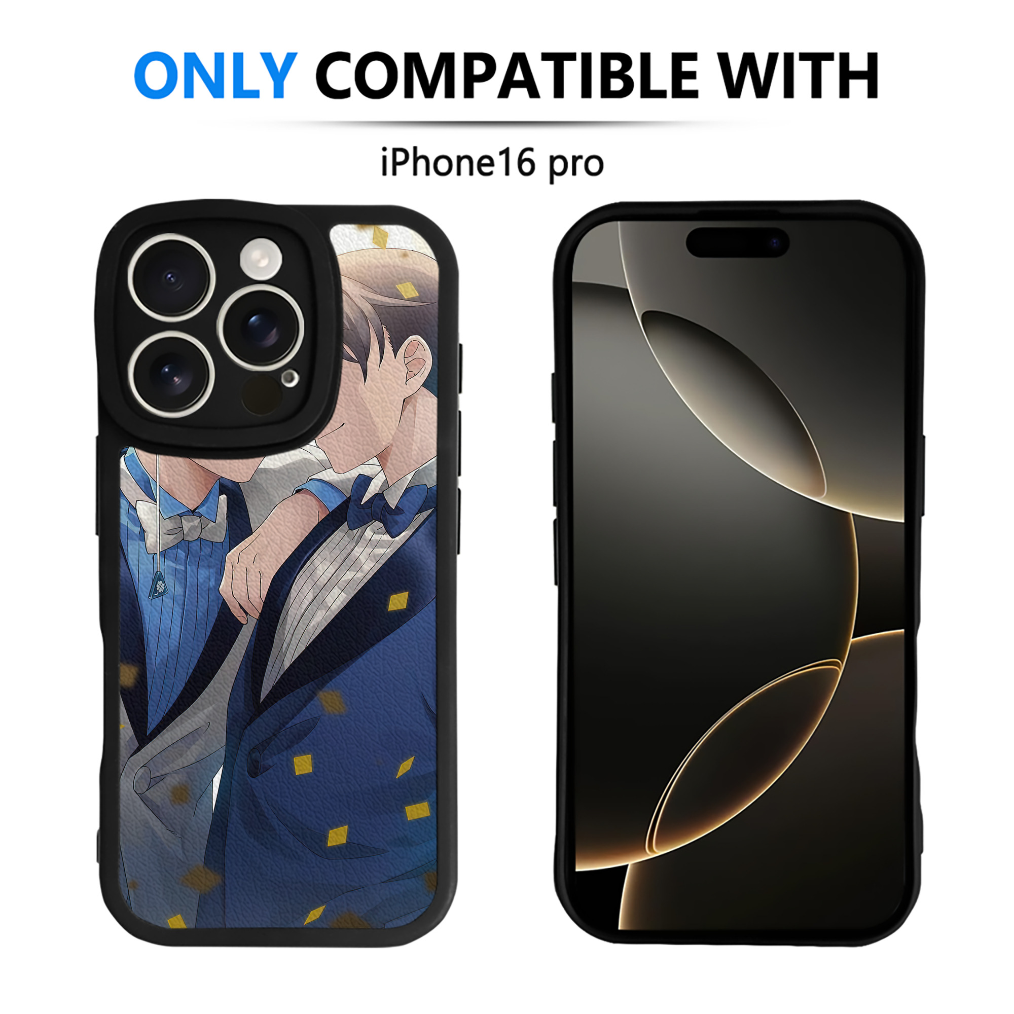 （画像用） 名探偵コナン Detective Conan 【iPhone 16シリーズ対応】シリコンスマホケース（レザー調） 材質：シリコン